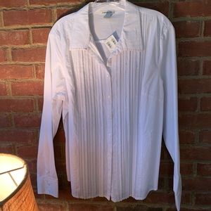 Final Price ❤️❤️ Harolds white button blouse XL